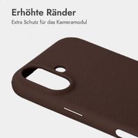 imoshion Texture Backcover Apple iPhone 16 - Dunkelbraun