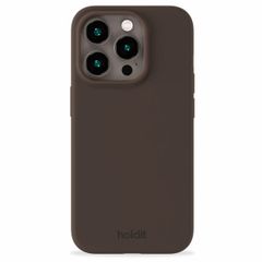 Holdit Silicone Case für das iPhone 14 Pro - Chocolate