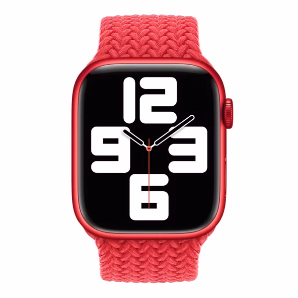 Apple Geflochtenes Solo Loop für das  Apple Watch | 44/45/46/49 mm - Größe 9 - (Product) Red