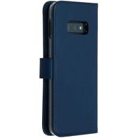 Selencia Echtleder Klapphülle Samsung Galaxy S10e - Blau