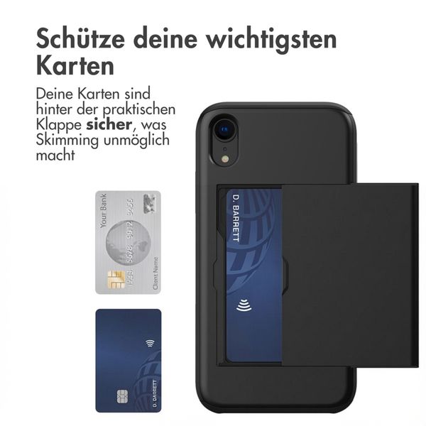 imoshion Backcover mit Kartenfach Apple iPhone Xr - Schwarz