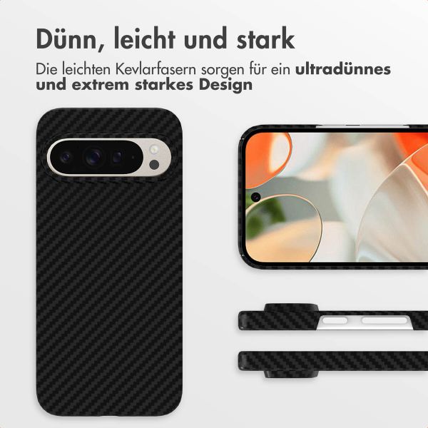 Accezz MagSafe Kevlar Hülle Google Pixel 9 / 9 Pro - Schwarz