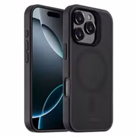 Accezz Rugged Frosted Back Cover mit MagSafe Apple iPhone 16 Pro - Schwarz