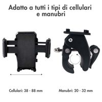 Accezz Handyhalterung für das Fahrrad - Verstellbar - Universell - Schwarz