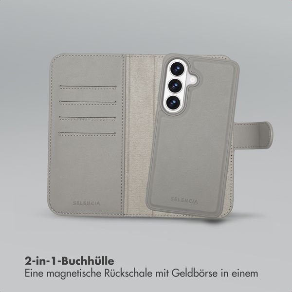 Selencia Olyn Abnehmbare Bookcase mit MagSafe Samsung Galaxy S26 - Grau