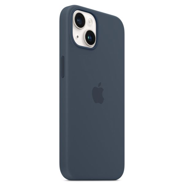 Apple Silikon-Case MagSafe für das Apple iPhone 14 - Storm Blue