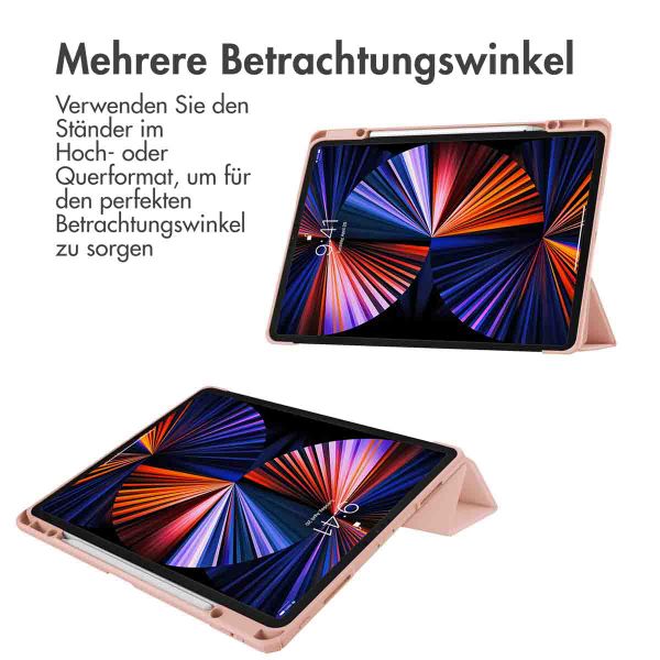imoshion Trifold Hardcase Klapphülle Apple iPad Pro 12.9 (2018/2020/2021/2022) - Rosa