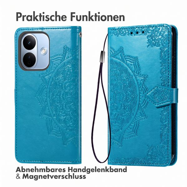 imoshion Mandala Klapphülle Xiaomi Redmi Note 17 Pro - Türkis