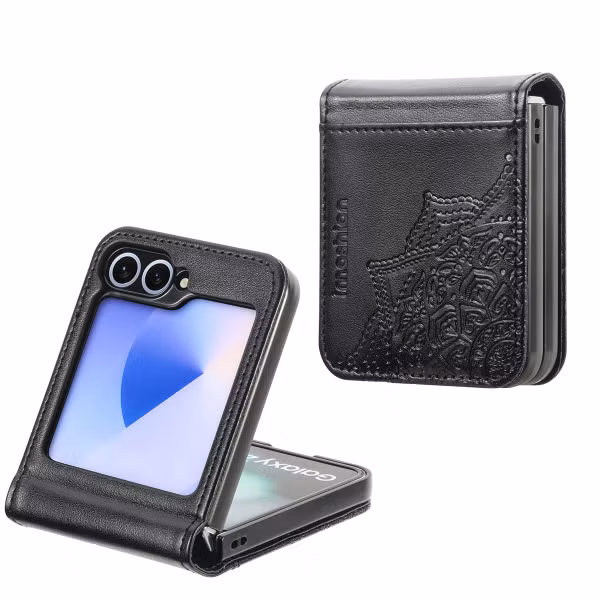 imoshion Mandala Klapphülle Samsung Galaxy Z Flip 6 - Schwarz