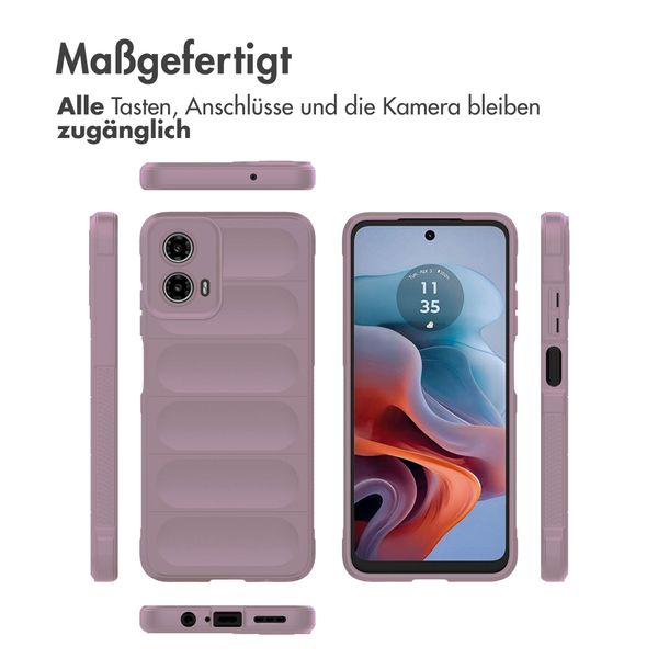 imoshion EasyGrip Back Cover für das Motorola Moto G34 - Violett