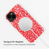 Selencia Vivid Tough Back Cover mit MagSafe für das iPhone 14 - Wild Spots Lipstick