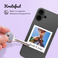 Personalisierte Hülle mit Polaroid iPhone 16 - Transparent