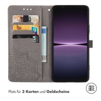 imoshion Mandala Klapphülle für das Sony Xperia 1 V - Grau