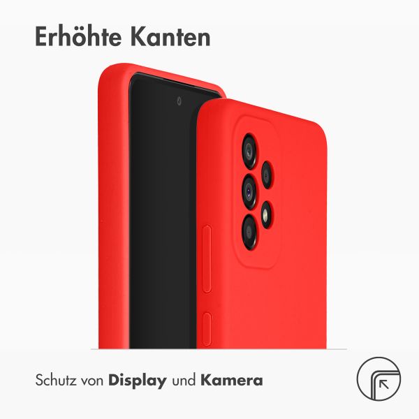 Accezz Liquid Silikoncase für das Samsung Galaxy A53 - Rot