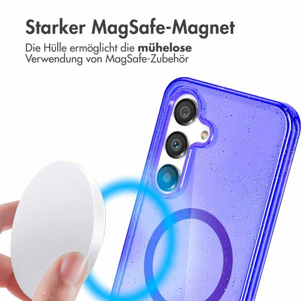 imoshion Sparkle Back Cover mit MagSafe Samsung Galaxy S25 Plus - Violett