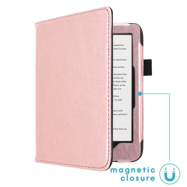 imoshion Vegan Leather Klapphülle Kobo Clara HD - Roségold