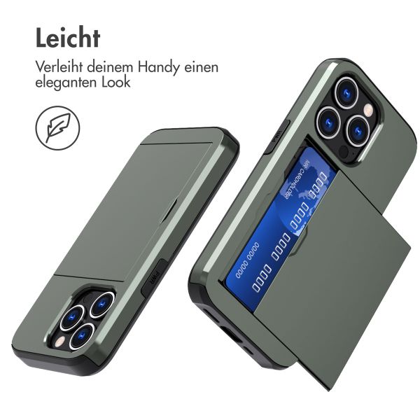 imoshion Backcover mit Kartenfach Apple iPhone 15 Pro - Dunkelgrün
