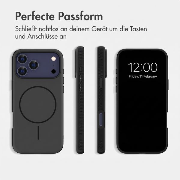 imoshion Color Backcover mit Thin MagSafe Ring Apple iPhone 17 Pro Max - Schwarz