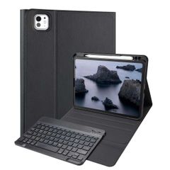Accezz QWERTZ ﻿Bluetooth Keyboard Klapphülle für das iPad Pro 11 (2025) M5 / (2024) M4 - Schwarz