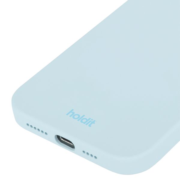 Holdit Silicone Case Apple iPhone 15 - Mineral Blue