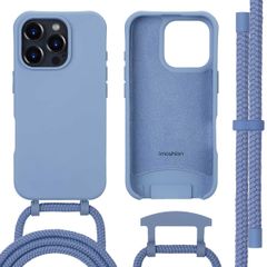 imoshion Color Backcover mit abnehmbarem Handykette und MagSafe Apple iPhone 16 Pro - Ash Blue