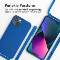 imoshion SilikonHülle mit Band Apple iPhone 14 - Blau