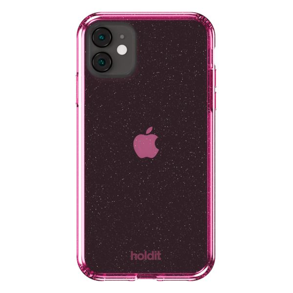 Holdit Glitzer Case Apple iPhone 11 / Xr - Rosa