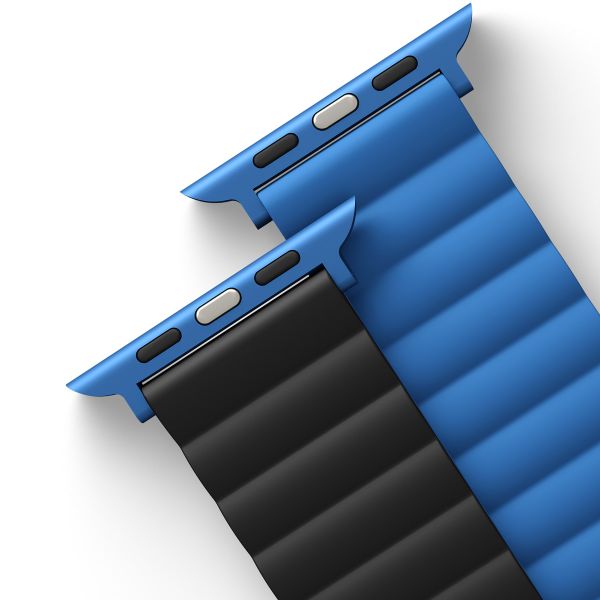 Uniq Revix doppelseitiges Armband für das  Apple Watch Series 1 t/m 11 / SE / Ultra (44/45/46/49 mm) - Caspian (Blue/Black)