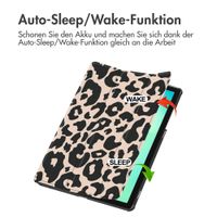 imoshion Design Trifold Klaphülle Samsung Galaxy Tab A11 Plus - Leopard