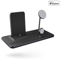 Zens Kabellose Ladestation 4-in-1 - Aluminium Serie - MagSafe + Apple Watch + USB-C - Schwarz