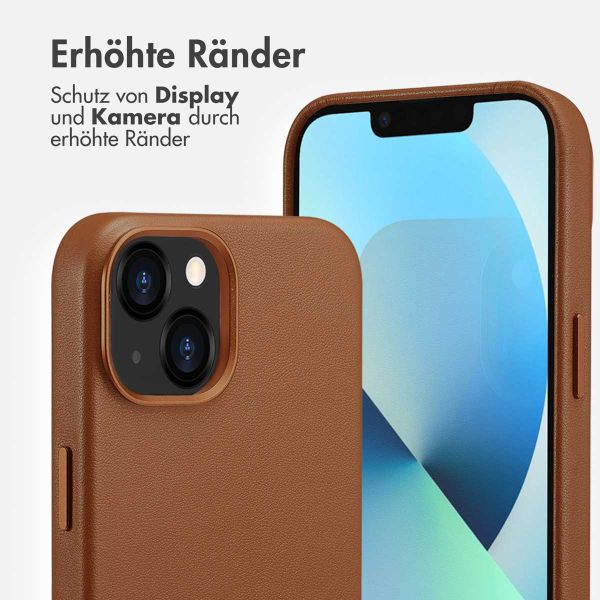 Accezz MagSafe Leather Backcover Apple iPhone 13 - Sienna Brown
