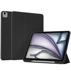 Accezz Smarte Klapphülle aus Silikon Apple iPad Air 13 Zoll (2025) M3 / (2024) M2 - Schwarz