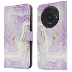 imoshion Design Klapphülle Xiaomi Redmi A3 - Purple Marble