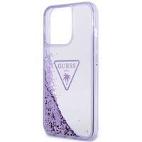 Guess Liquid Glitter Back Cover für das iPhone 14 Pro Max - Violett