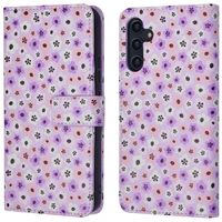 imoshion ﻿Design Klapphülle für das Samsung Galaxy A14 (5G/4G) - Purple Flowers