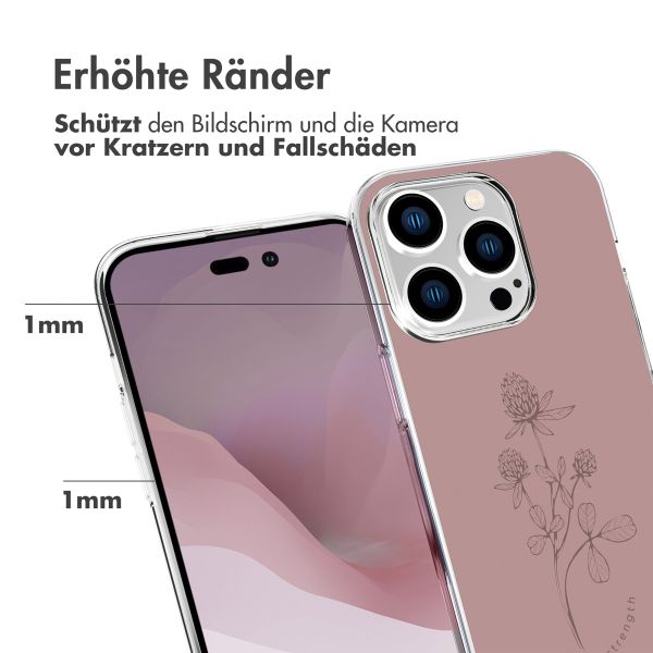 imoshion Design Hülle für das iPhone 14 Pro - Floral Pink