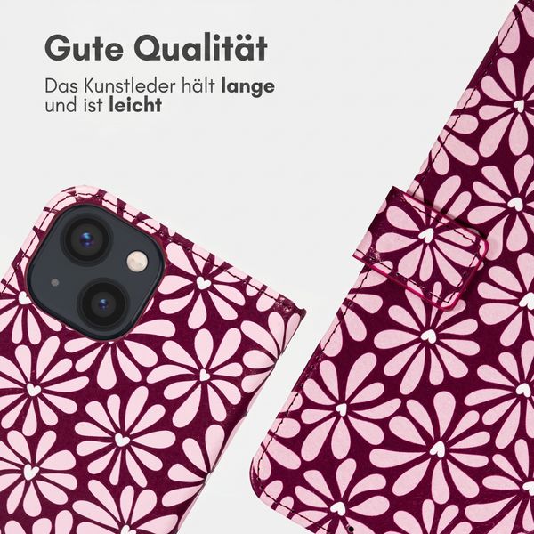 imoshion Design Klapphülle Apple iPhone 15 - Bloom Love Blush