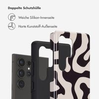 Selencia Vivid Back Cover Samsung Galaxy S25 Ultra - Art Wave Black