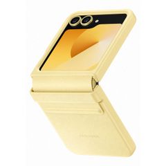 Samsung Original KindSuit Vegan Leather Case Samsung Galaxy Z Flip 6 / Flip 7 FE - Yellow