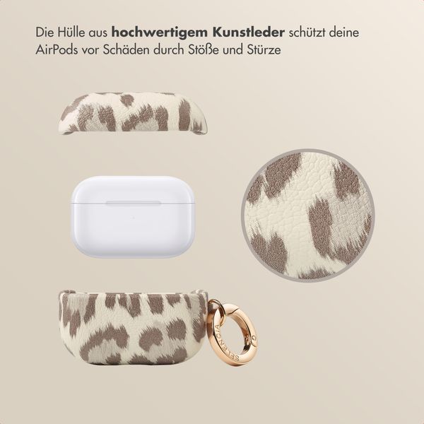 Selencia Sabi Case Apple AirPods Pro 3 - Leopardenmuster - Soft Ivory