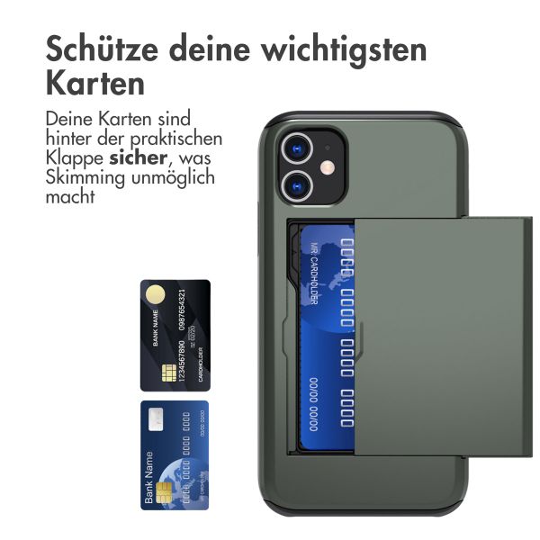 imoshion Backcover mit Kartenfach für das iPhone 11 - Dunkelgrün