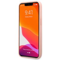 Guess 4G Metal Logo Saffiano Backcover Apple iPhone 13 Mini - Rosa