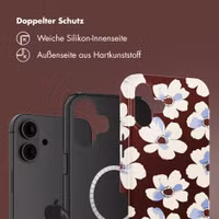 Selencia Vivid Rückabdeckung mit MagSafe Apple iPhone 16 - Choco Flower Pop