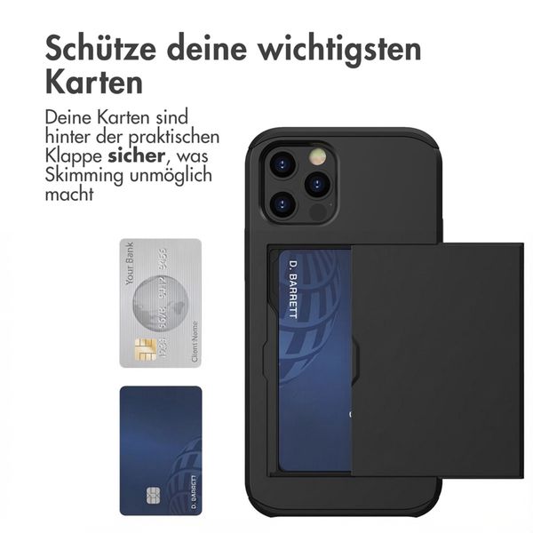 imoshion Backcover mit Kartenfach Apple iPhone 12 Pro Max - Schwarz