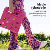 imoshion Kindersichere Schutzhülle mit abnehmbaren Ansteckern Samsung Galaxy Tab A11 Plus / A9 Plus - Rosa