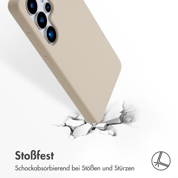 Accezz Liquid Silikoncase mit MagSafe Samsung Galaxy S25 Ultra - Stone