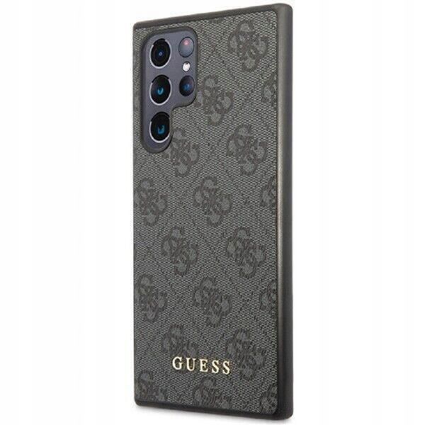 Guess ﻿4G Classic Logo Back Cover für das Samsung Galaxy S24 Ultra - Schwarz