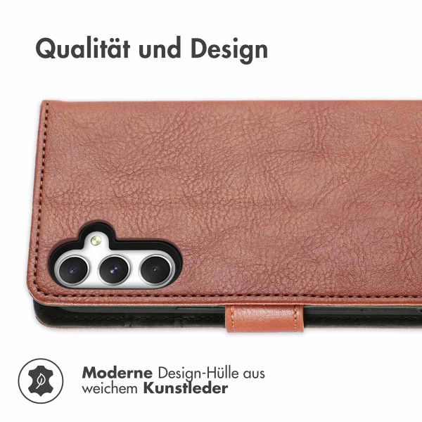 imoshion Luxuriöse Klapphülle Samsung Galaxy A25 (5G) - Braun