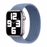 Apple Geflochtenes Solo Loop für das  Apple Watch | 44/45/46/49 mm - Größe 8 - Slate Blue