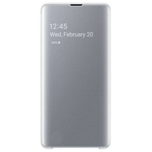 Samsung Original Clear View Cover Klapphülle Weiß für das Galaxy S10 Plus